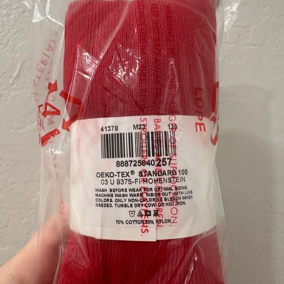 NWT Hanna Andersson Red Footed Tights - Picture 3 of 3